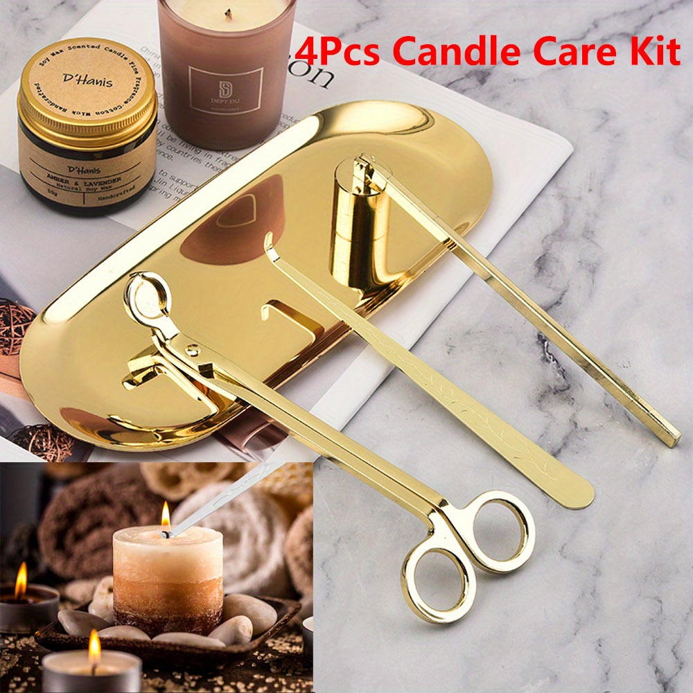 Home Barbershop - 4pcs/set Luxury Candle Care Kit Stainless