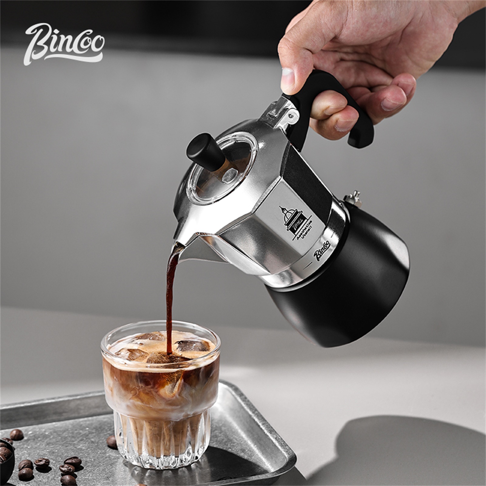Home Barista - BINCOO Double Valve Moka Pot，Espresso Extraction