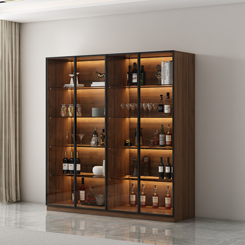 Home Bar Shelves - Designer Modern Bar Cabinet Living Room