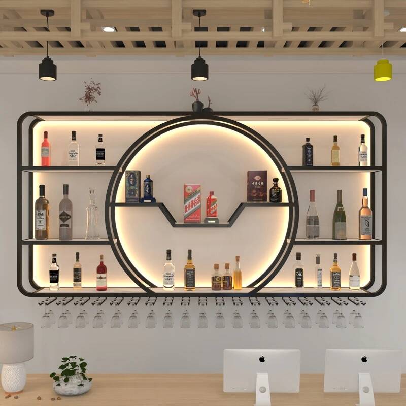 Wine Nightclub Display Cabinet - Home Bar Shelves 评论和价格