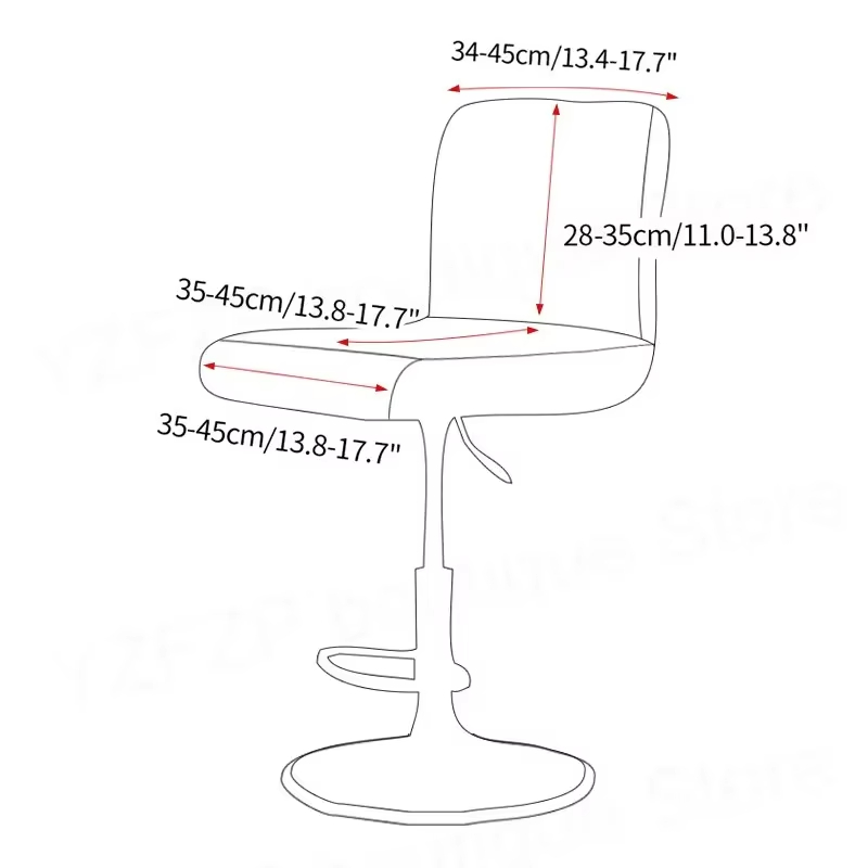 Jacquard Bar Stool Chair Cover - Home Bar Seating 评论和价格
