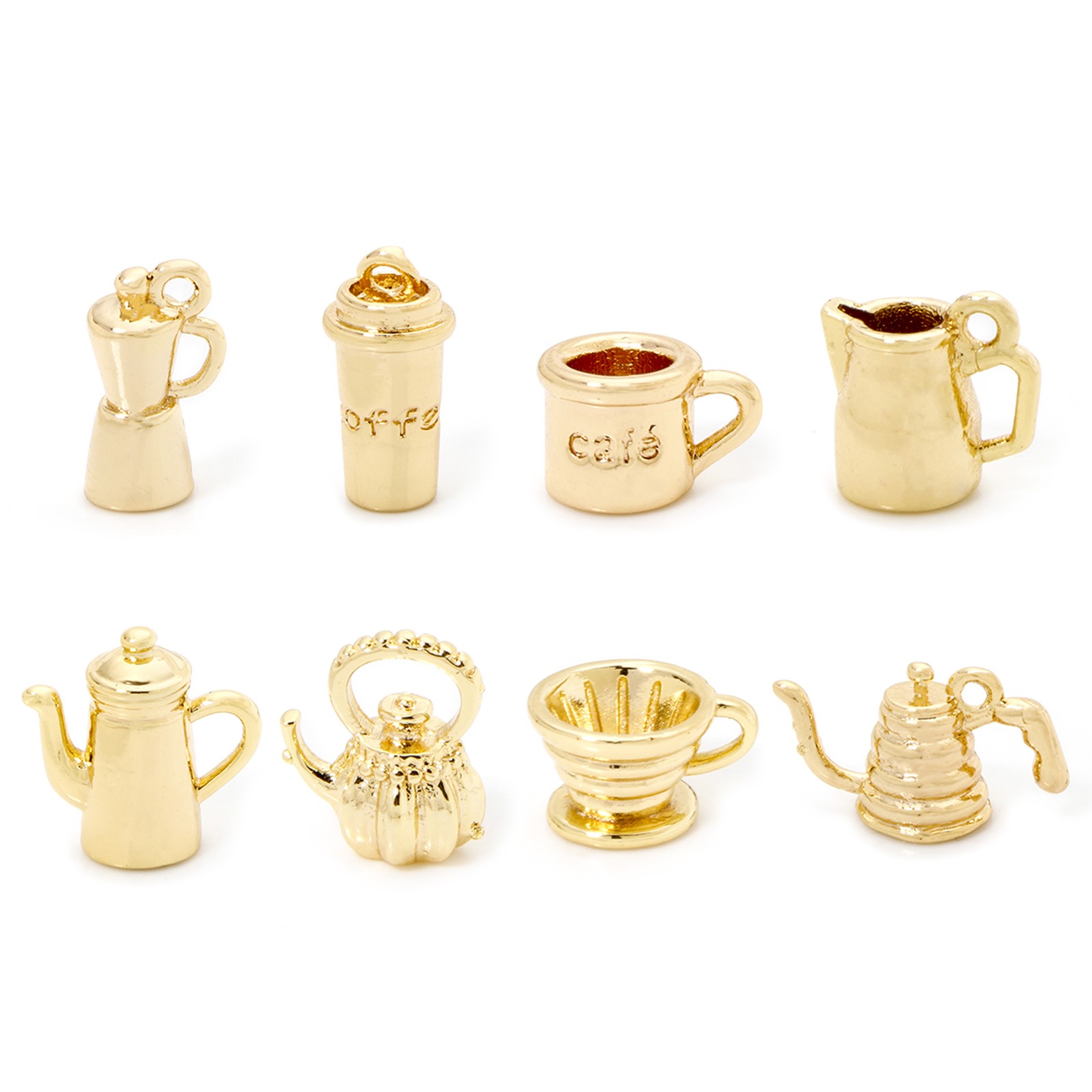 2/5 Piece Brass Charms 18k Gol - Citrus Juicer Bar 评论和价格
