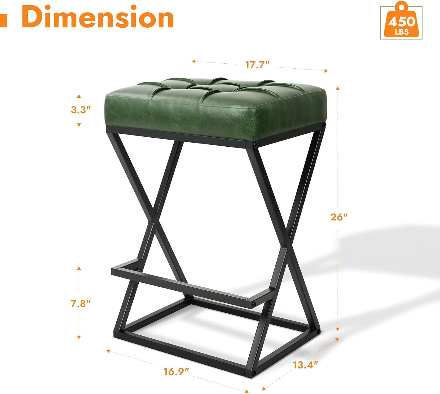 Modern Swivel Bar Stools Set O - Home Bar Seating 评论和价格