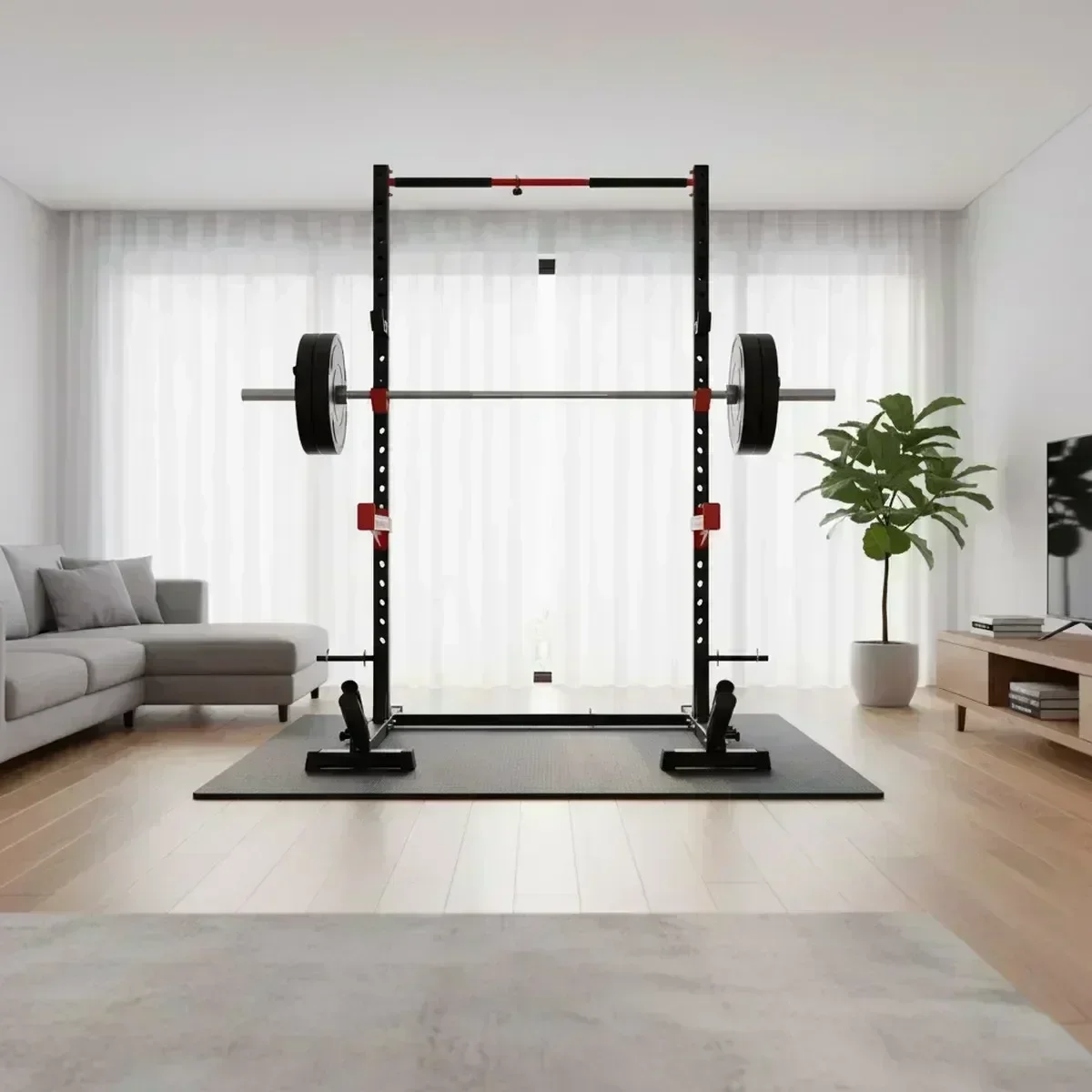 Adjustable Home Gym Squat Rack - Home Bar And Gym 评论和价格