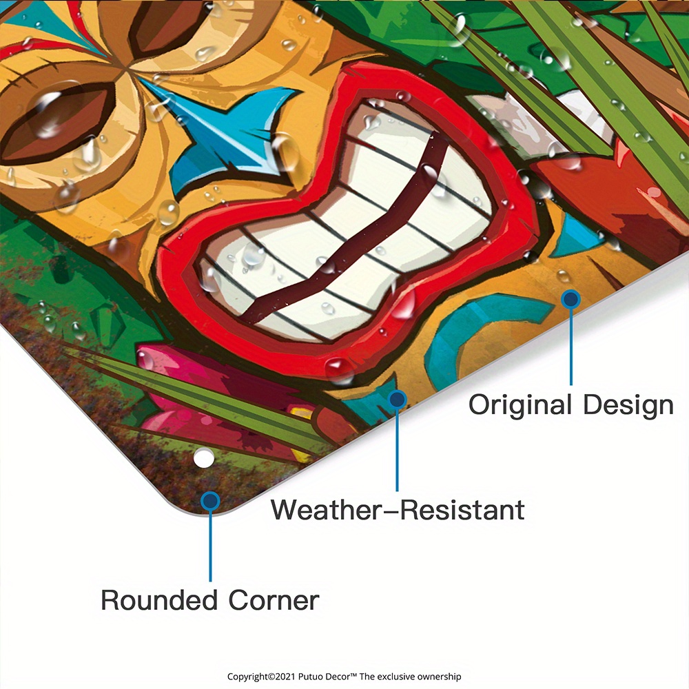 Custom  Decor Tiki Bar Sign, P - Home Bar And Restaurant 评论和价格
